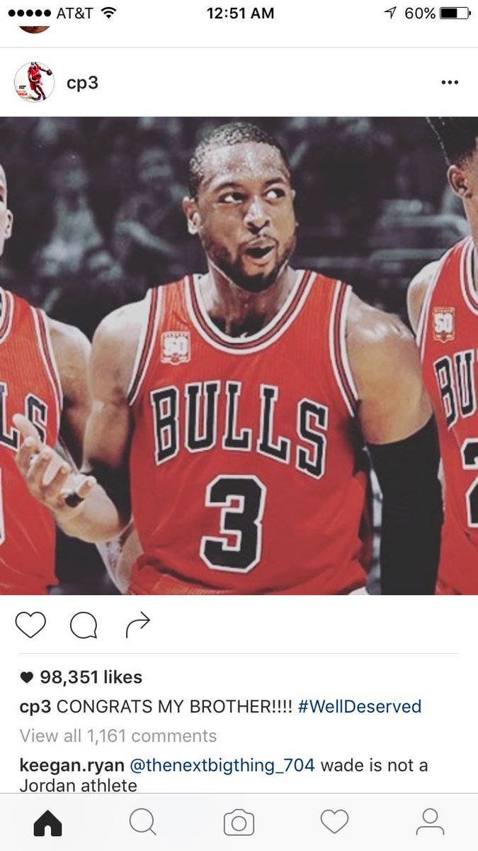 cp3 congratulates wade
